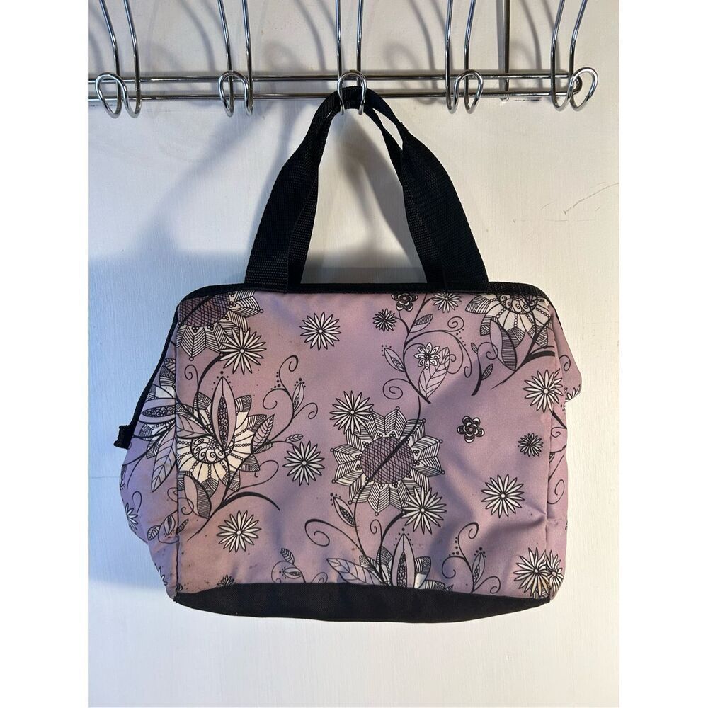 Thermos 11"x9" zipper insulated lunch bag purple